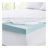 3-Inch Gel Memory Foam Mattress Topper with Cooling Cover, White, Twin Size