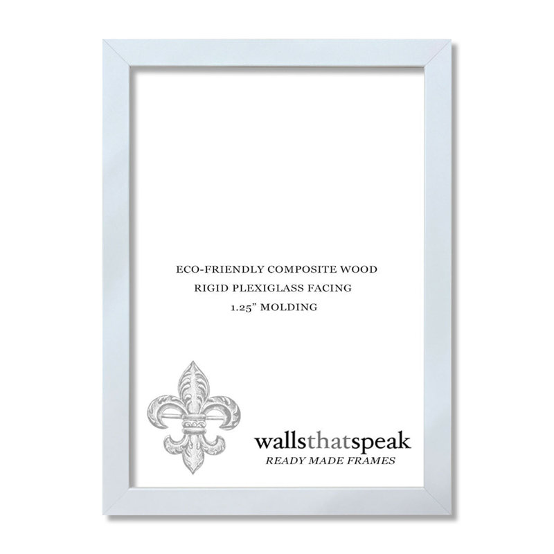 15x21 White Composite Wood Picture Frame