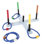 Rope Ring Toss Game - Wooden Ring Toss Game Set with 5 Rope Rings, Board with Push In Pegs, and Carrying Case - Easy to Set Up Outdoor Yard Games for Adults and Kids by Hey Play