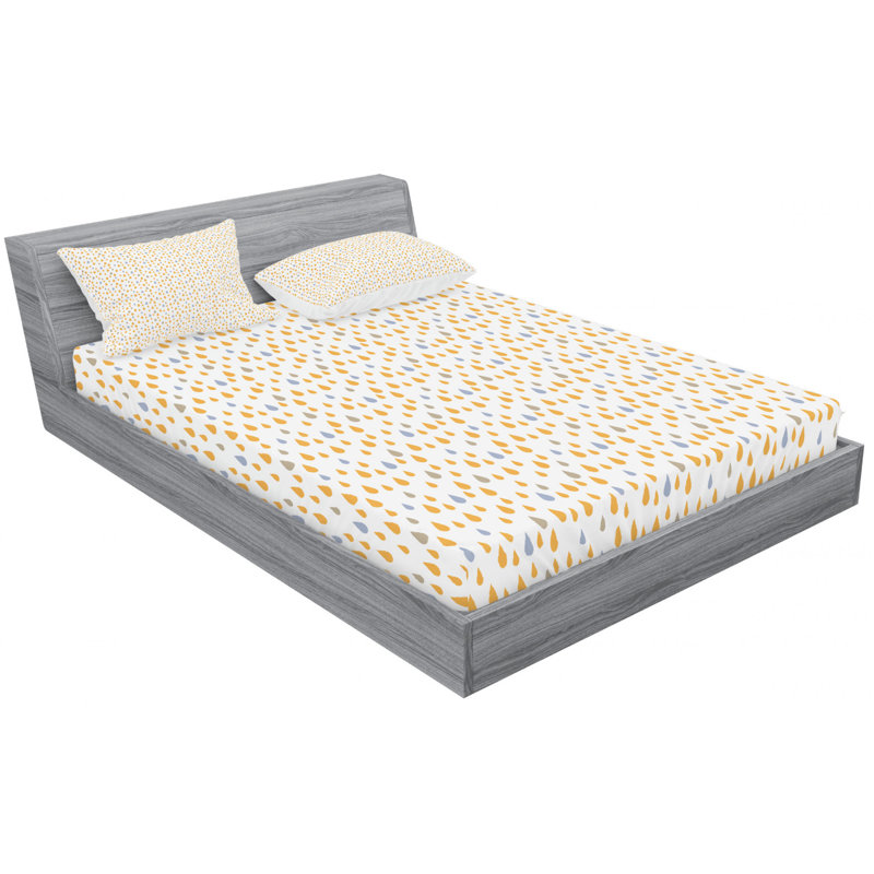 Microfiber Paisley Sheet Set, Full Sheet Set with Fitted Sheet