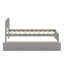 Structure de lit plateforme en bois avec lit gigogne-2048589210