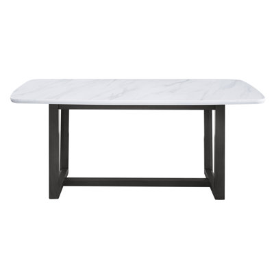 Vincent Faux Marble Top Dining Table