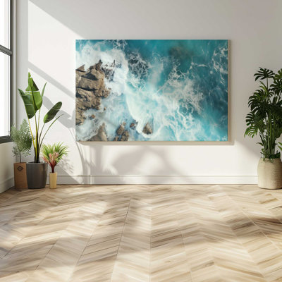 Sapphire Seaside Dance, grande impression sur toile