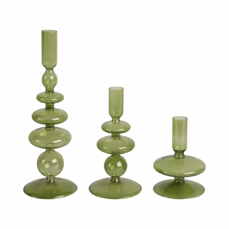 Candlestick Holder, Green