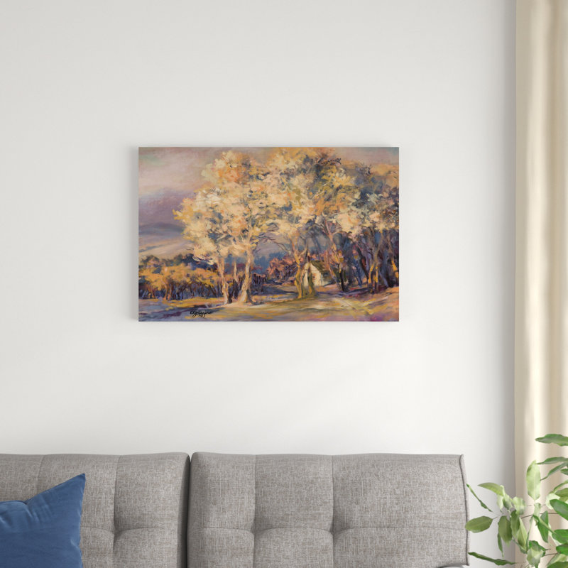 «Nature's Morning II», peinture sur toile, H 20 po x l 30 po