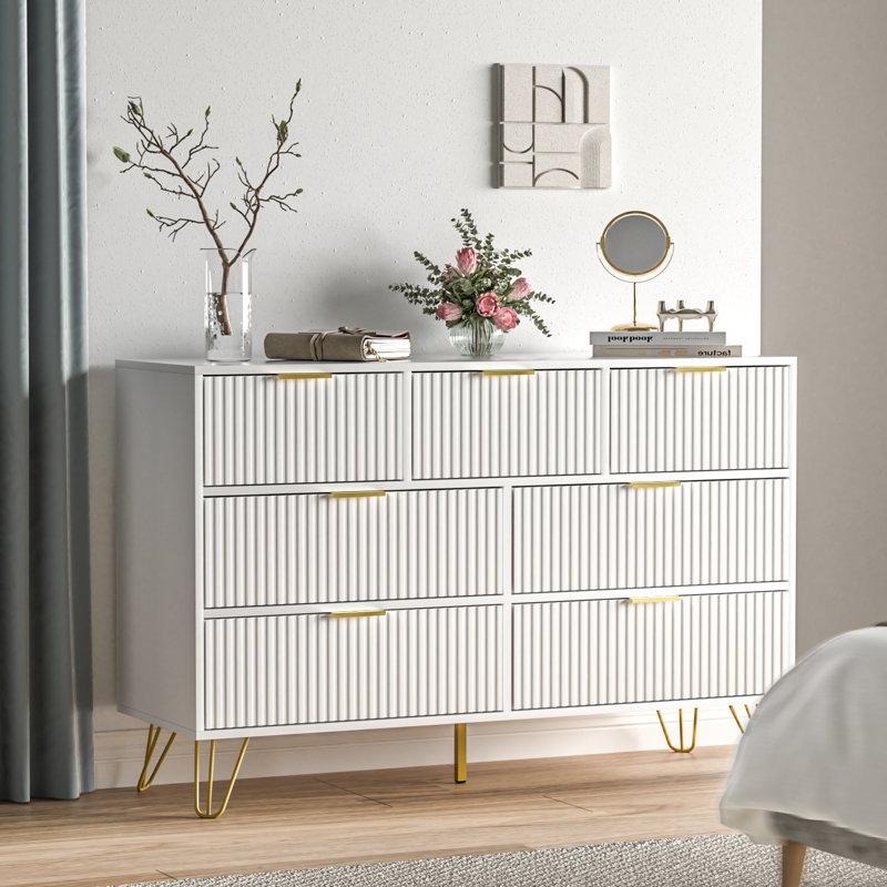 Vilinda 47.2'' W 7 - Drawer Dresser, White