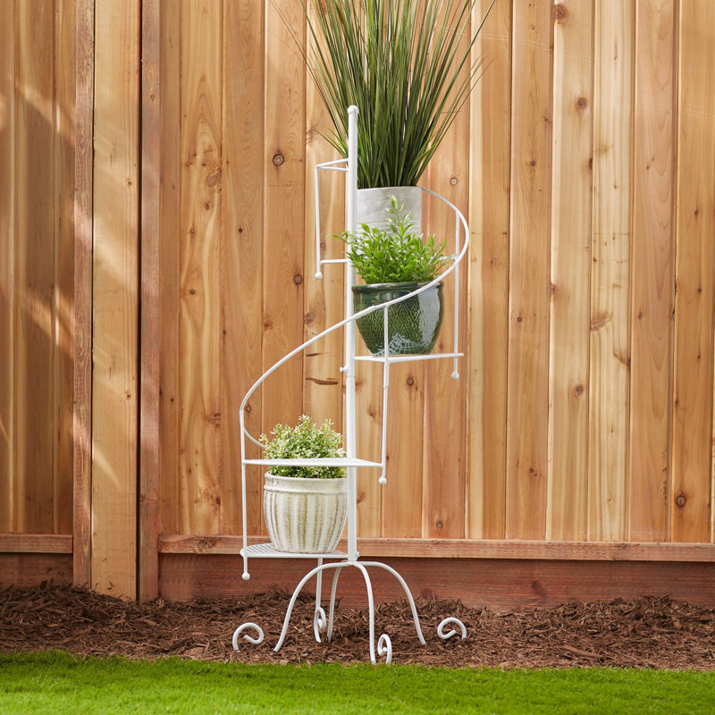Aoosaf Iron Plant Stand 4 Tier