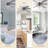 72 Inch Ceiling Fan with Light Chrome Extra Large Ceiling Fan Dimmable, 6 Speed DC Motor Ceiling Fans for Living Room-437049009