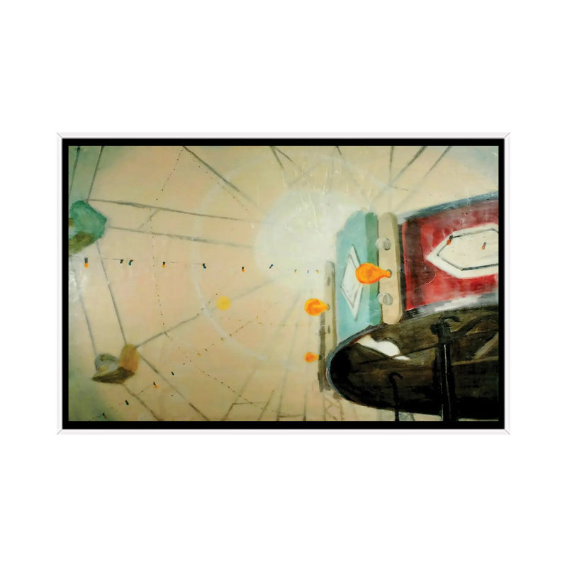 Delectamentum 1 Piece Wall Art on Canvas, 45.72 cm H x 66.04 cm W x 4.445 cm D, White