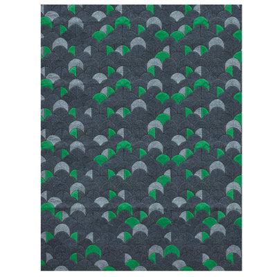 Cove Geometric Area Rug in Green