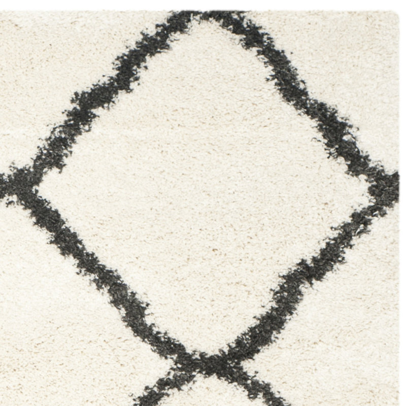 Bertle Shag Performance Geometric Rug, Rectangle 3' x 5'