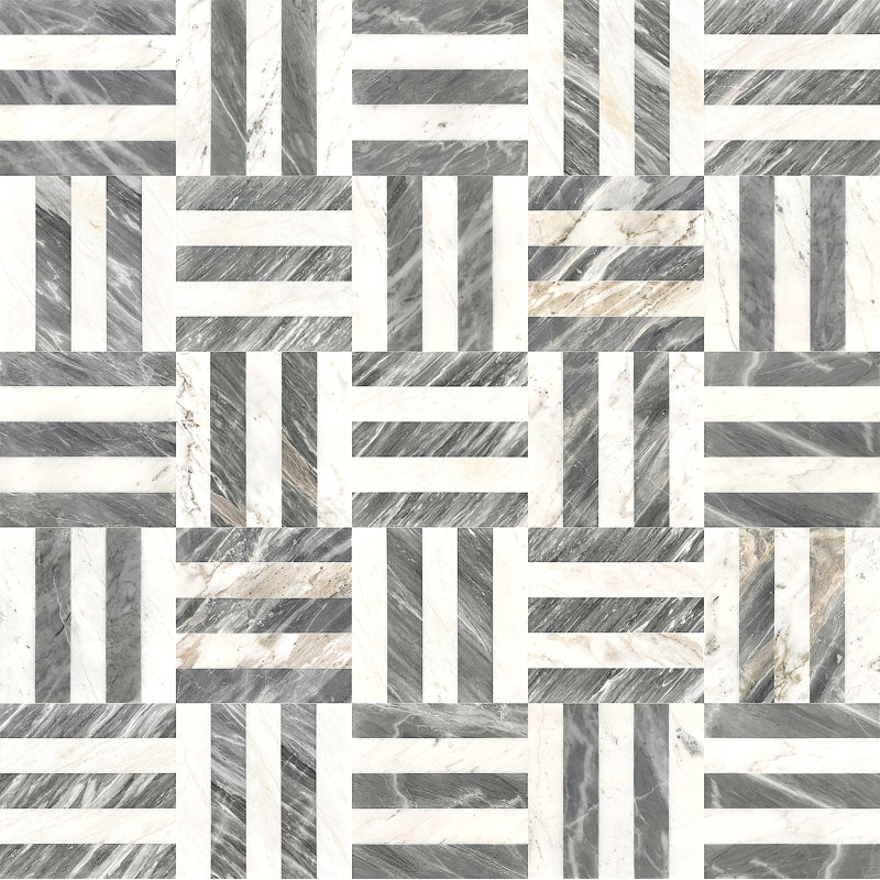 12*12 Waterjet Marble,Natural Marble, For Floor And Wall,Polished Marble Tile, Natural Stone, Genuine Marble, Real Marble, 1 Box Each Pattern 4 Pcs