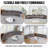 Curved Sectional Sofa With 2 Pillows-1275580724