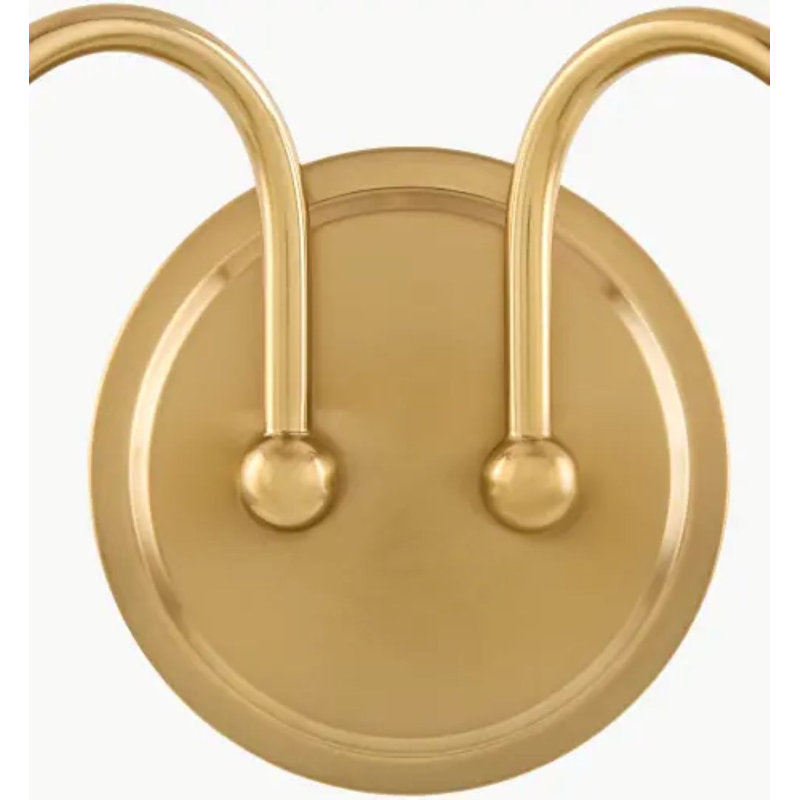 Yueva Wall Sconce, Gold, 2, White