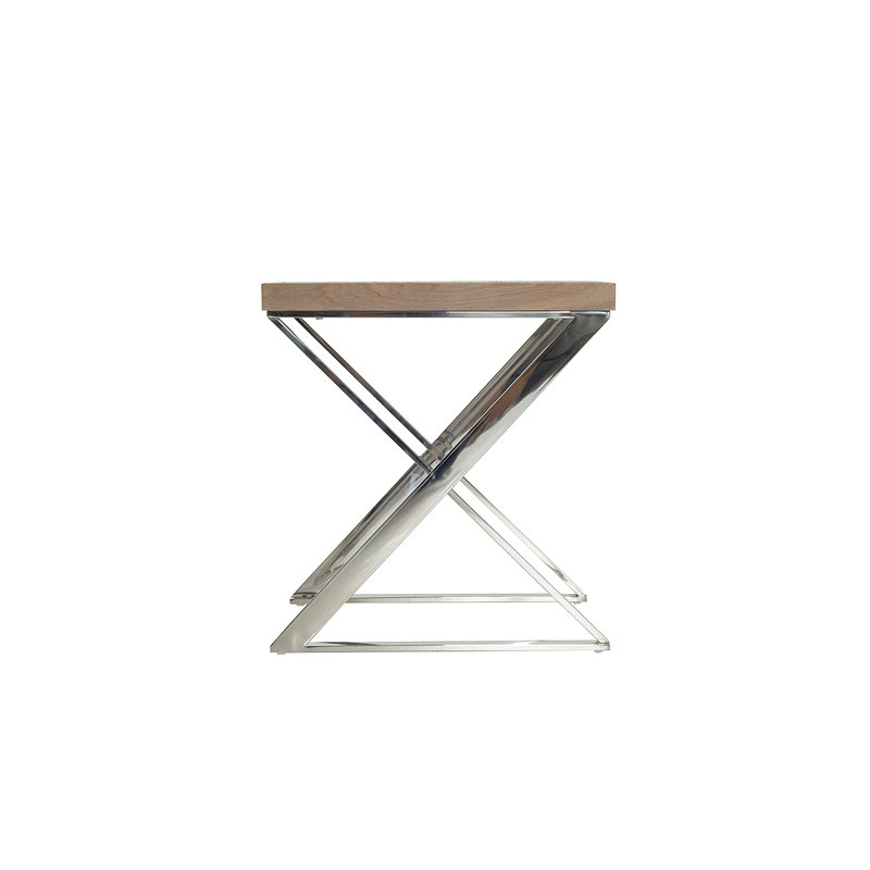 Aion Solid Wood Top End Table