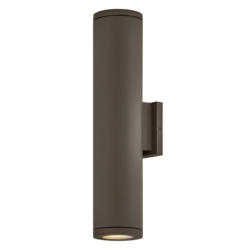 Hinkley Silo Large Up/Down Wall Mount Lantern, Architectural Bronze