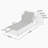 5-Level Adjustable Outdoor Chaise Lounge, Durable Aluminum Frame & PVC-coated polyester Mesh, For Patio/Poolside-1438100700