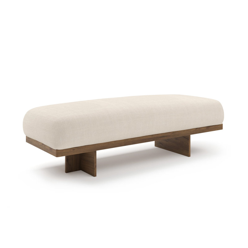 Elouise Upholstered Bench, Beige