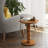 Farmhouse Pedestal Round End Table