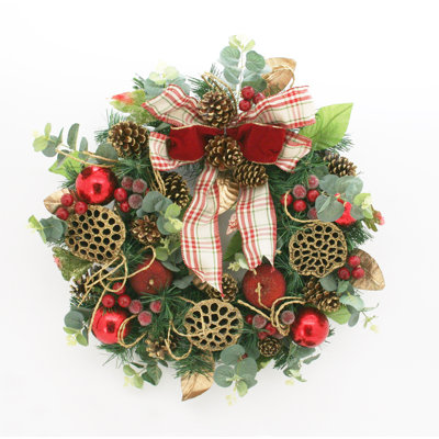 Handcrafted Faux Eucalyptus 22'' Wreath