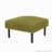 Corduroy Fabric Ottoman Footstool with Legs and Soft Padded seat-115762520