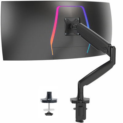 VIVO Single Ultrawide 35" Monitor Desk Mount with Pneumatic Spring Arm