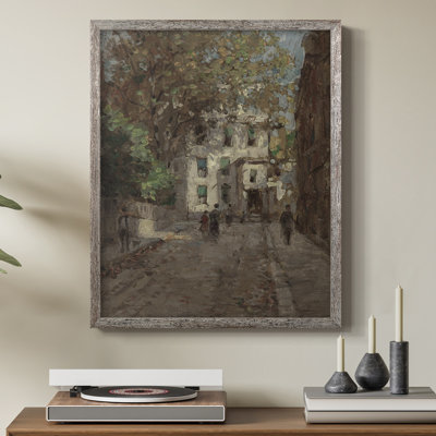 Reproduction encadrée vintage en bois massif CLxxxvi