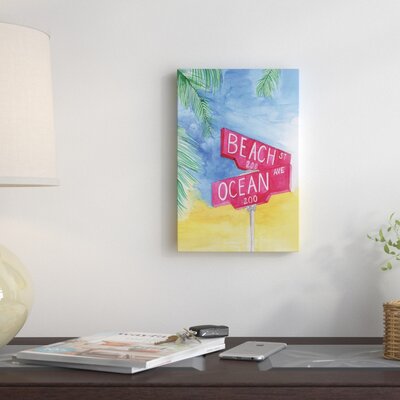 Beach Avenue Painting Print on Wrapped Canvas -  East Urban Home, ESTP0816 40547677