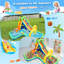 Parc aquatique gonflable avec soufflerie pour enfants de 13,9 pi x 11,1 pi Adam 3-10 | Moustiquaire 5-en-1 pour le rebond, la piscine et la sécurité dans la cour arrière | Intérieur intérieur