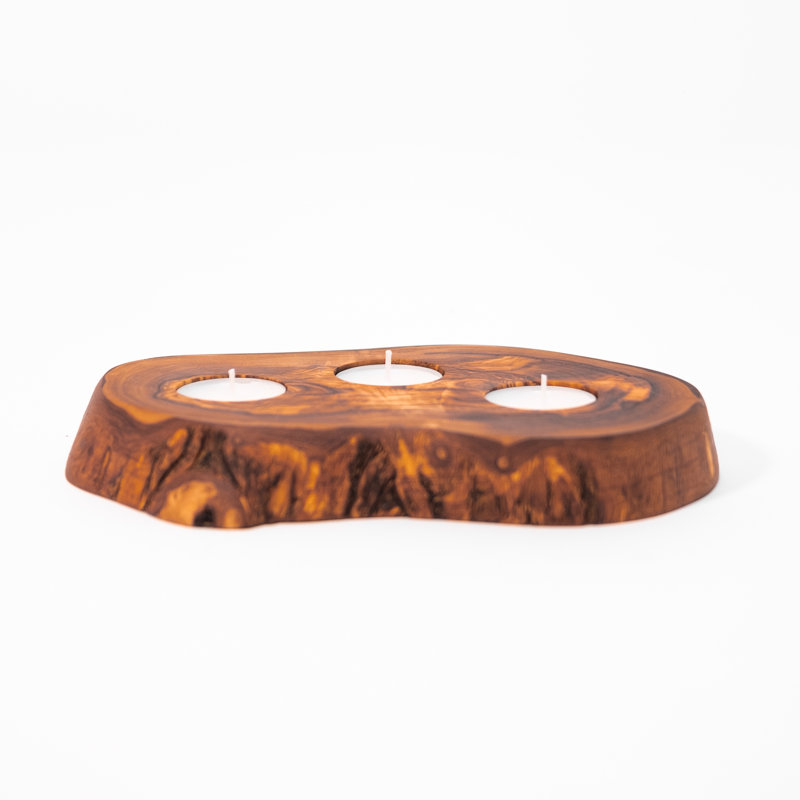 Mullenax Wood Tabletop / Centrepiece Tealight Holder