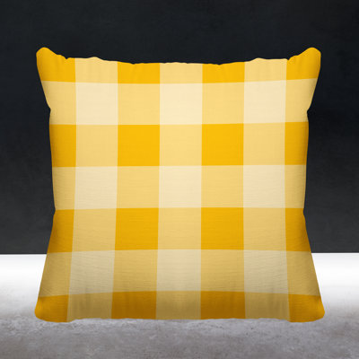 Autumn Plaid Fall Indoor/Outdoor Throw Pillow