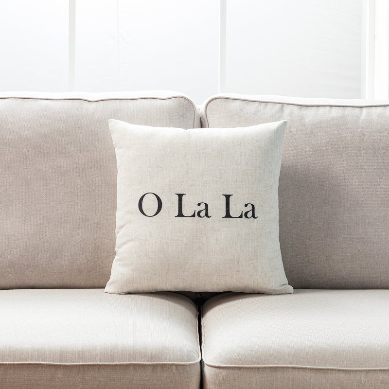Housse de coussin 18 po, Mélange de duvet, O La La
