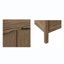 Commode d'appoint tissée 2 portes Bracha