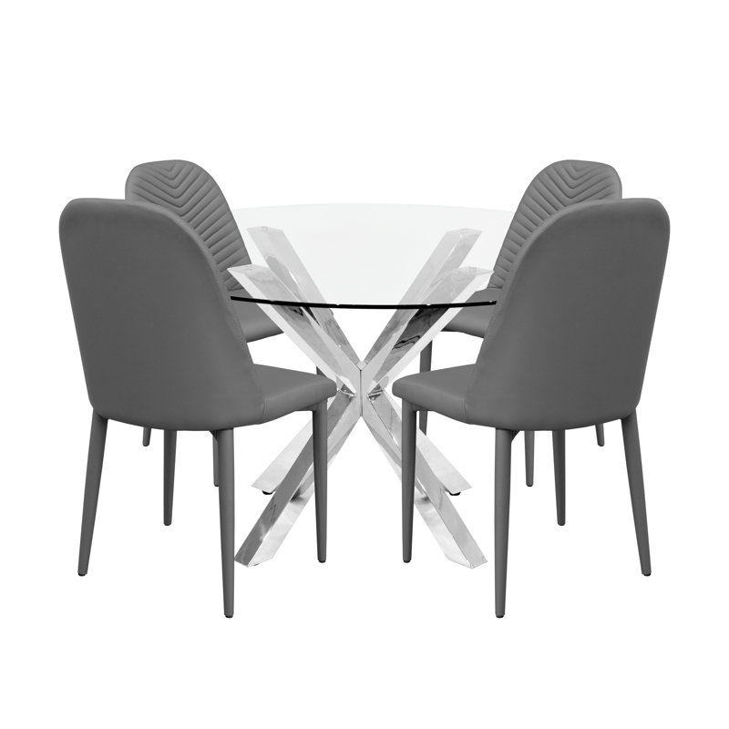 4 - Person Dining Set, Grey