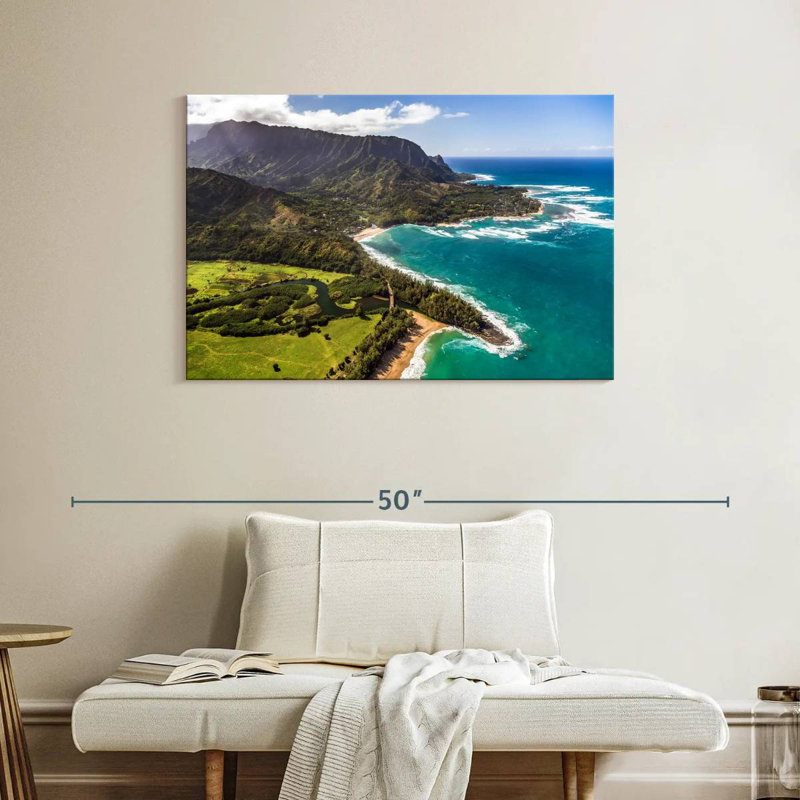 Gillard Kauai Coastal View, H 26 po x l 39 po
