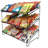 Poillucci 24" W X 14.9" D X 23.2" H 3-Open-Shelf Wire Rack for Countertop Chips Snack Book Display Organizer-61704732