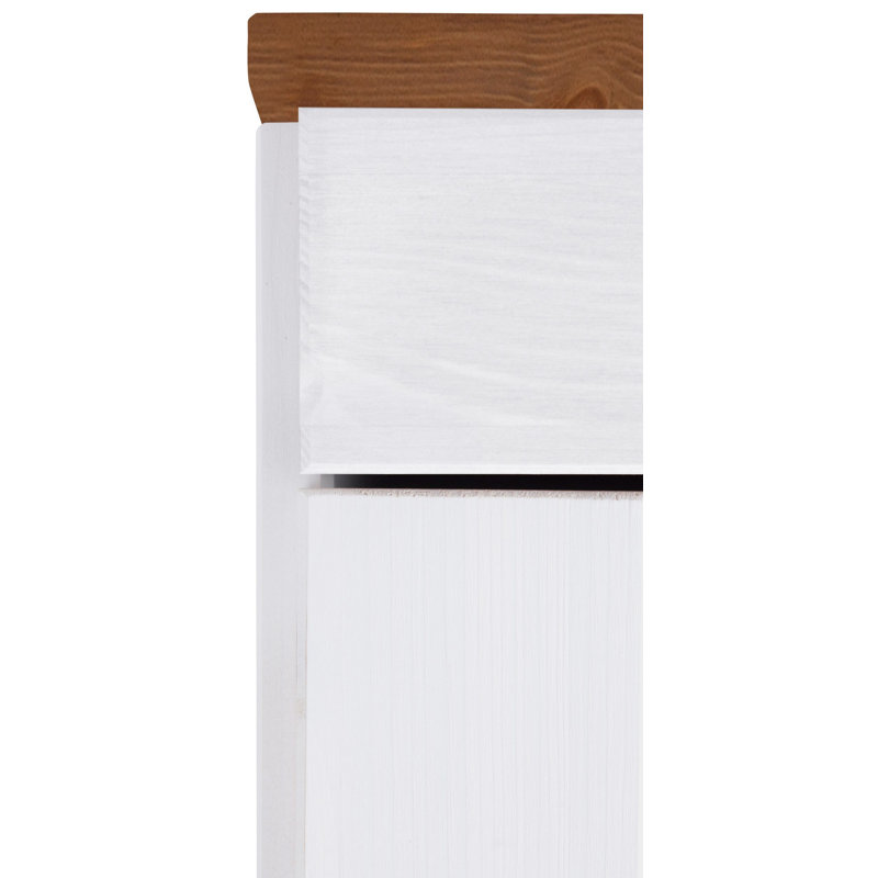 Edgarton Matte Base Unit, White/Honey