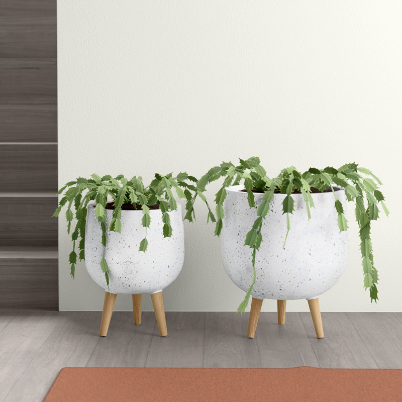 Anouk Pot Planter, White
