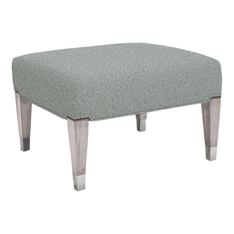 James By Thom Filicia Ottoman, Tuck Graphite, Dove Gray, Yes