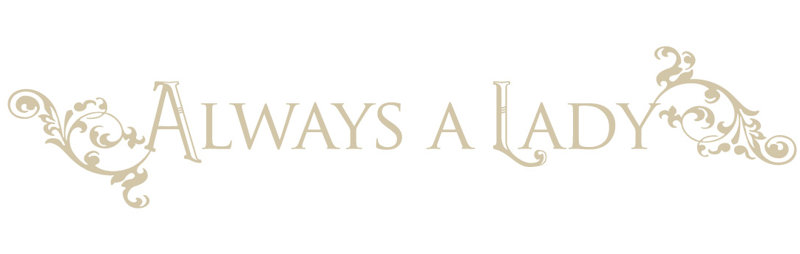 Décalcomanie murale "always a lady", H 10 po x l 50 po x P 0,01 po, Beige