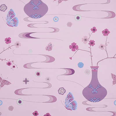 Schumacher x Cristina Buckley Fantasia Wallpaper