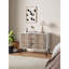 Commode cannelée 35 po Dumbo gris rustique (3 tiroirs)-173075562