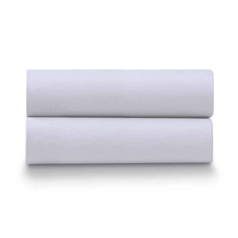 Ensemble de taies d'oreiller en satin de coton à densité de tissage 100% Collection Hotel, Standard / Grand, Gris anthracite