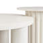 Ensemble de 2 tables basses rondes avec pieds cylindriques et 1 table de bout pour le salon U-Can