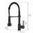 LED Commercial Kitchen Faucet With Pull Down Sprayer, Single Handle Single Lever Kitchen Sink Faucet