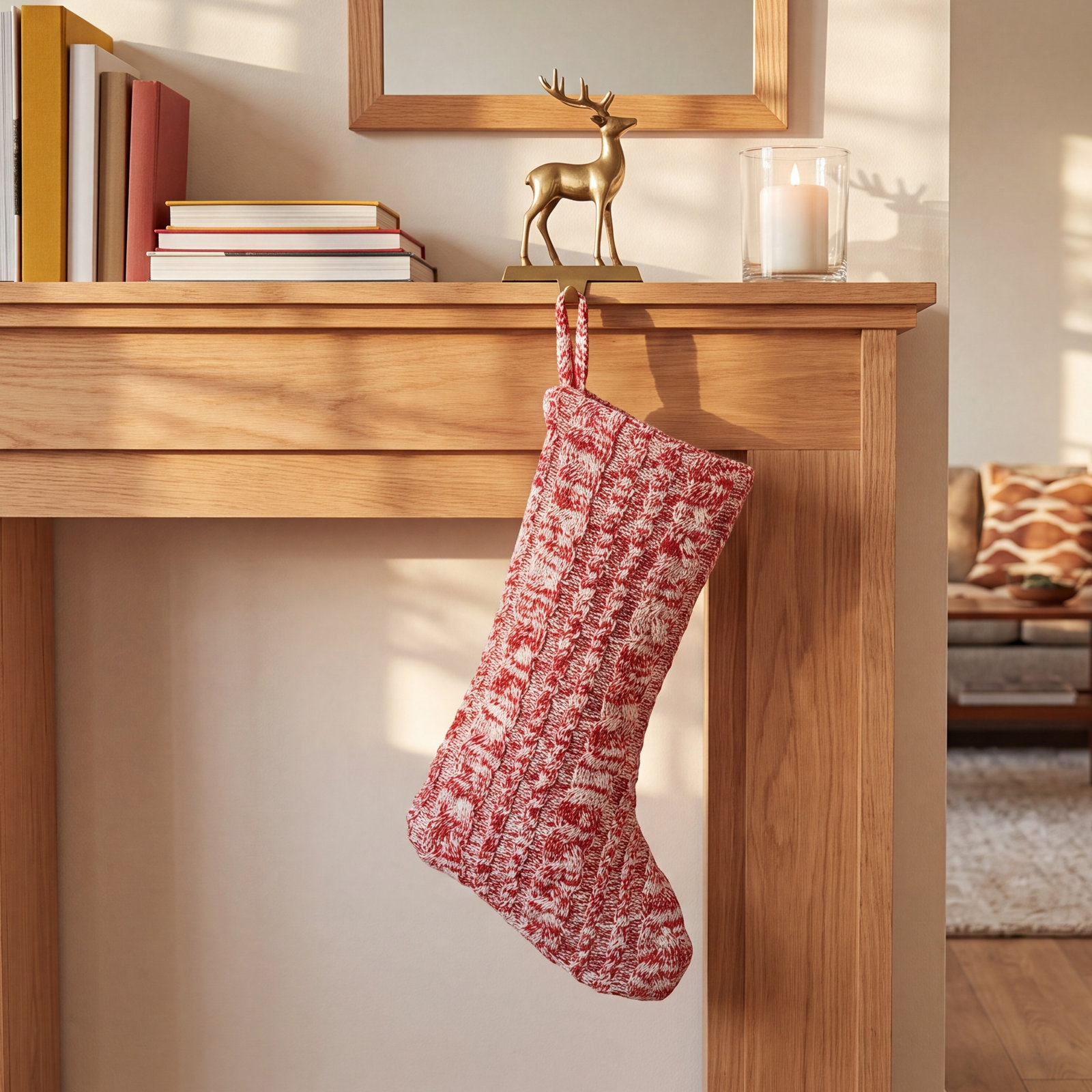 Mélange Knit Stocking