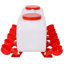 Abreuvoir semi-automatique pour poulets, en plastique, 1 pièce, distributeur d'eau, blanc, capacité de 2,5 gallons avec 10 coupelles