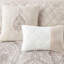 Édredon pour très grand lit - édredon à imprimé rosé, coussins décoratifs, lavable