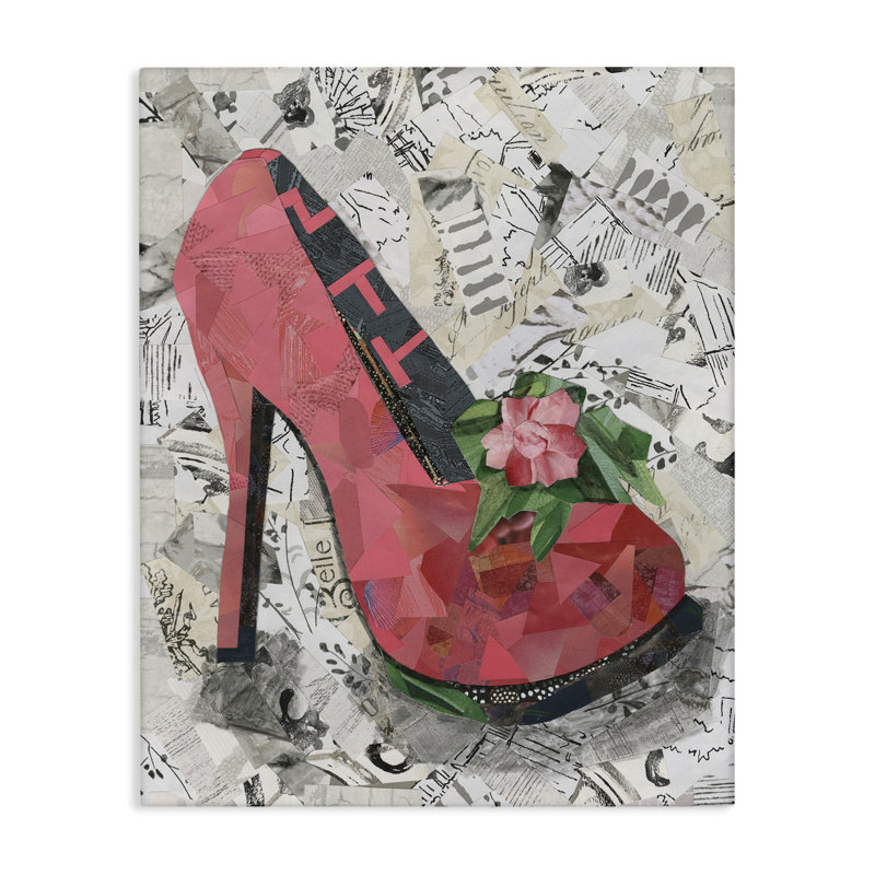 «Collage Pink Heel» par Coco Good, H 30 po x l 24 po