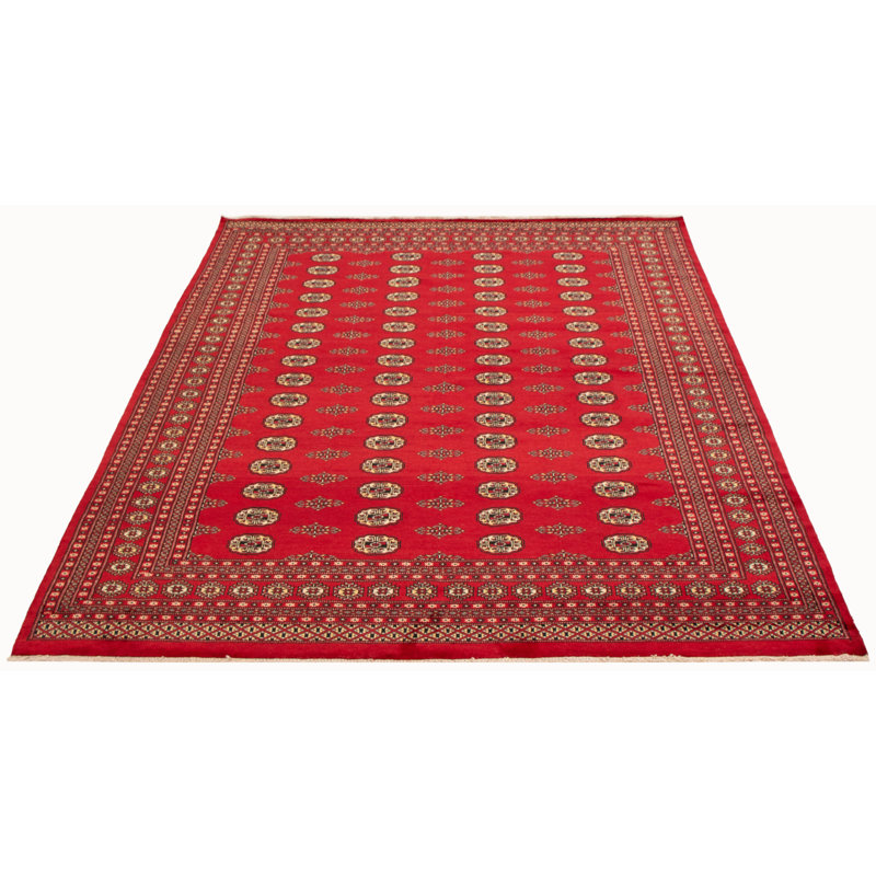Tapis rouge Finest Peshawar Bokhara 8 pi 0 po x 9 pi 7 po
